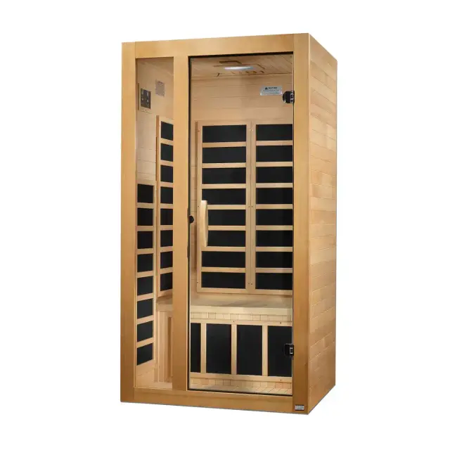 Dynamic Gracia 2 Person Low EMF Indoor FAR Infrared Sauna with chromotherapy lighting